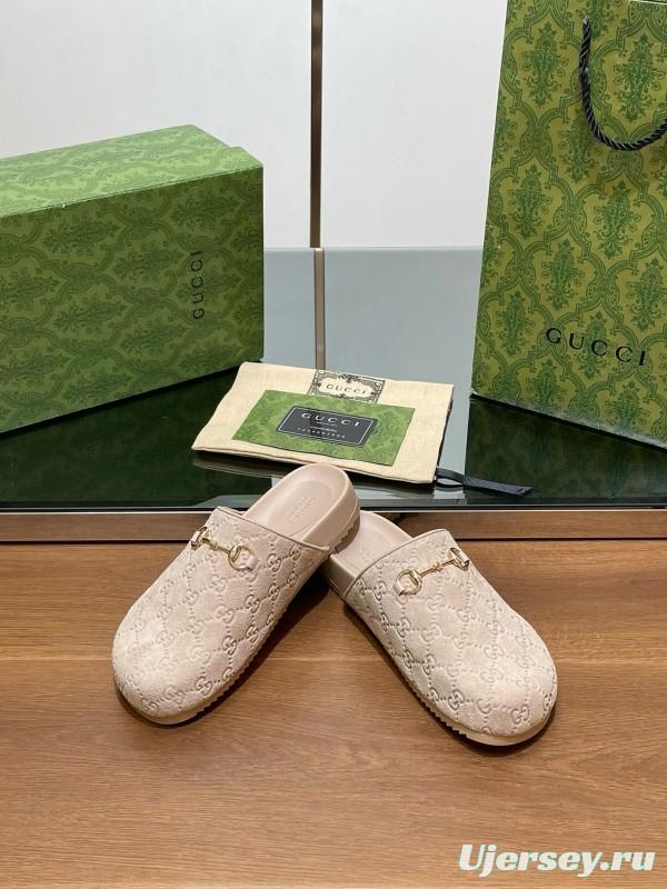 2024 Slippers Gucci Beige Leather Mule MJ00280