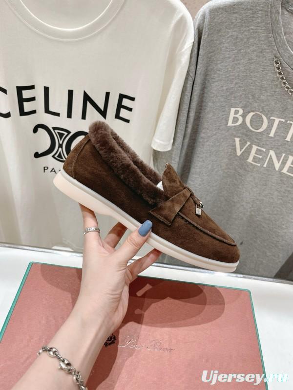 2024 Women LP Brown Suede Loafer MJ00300