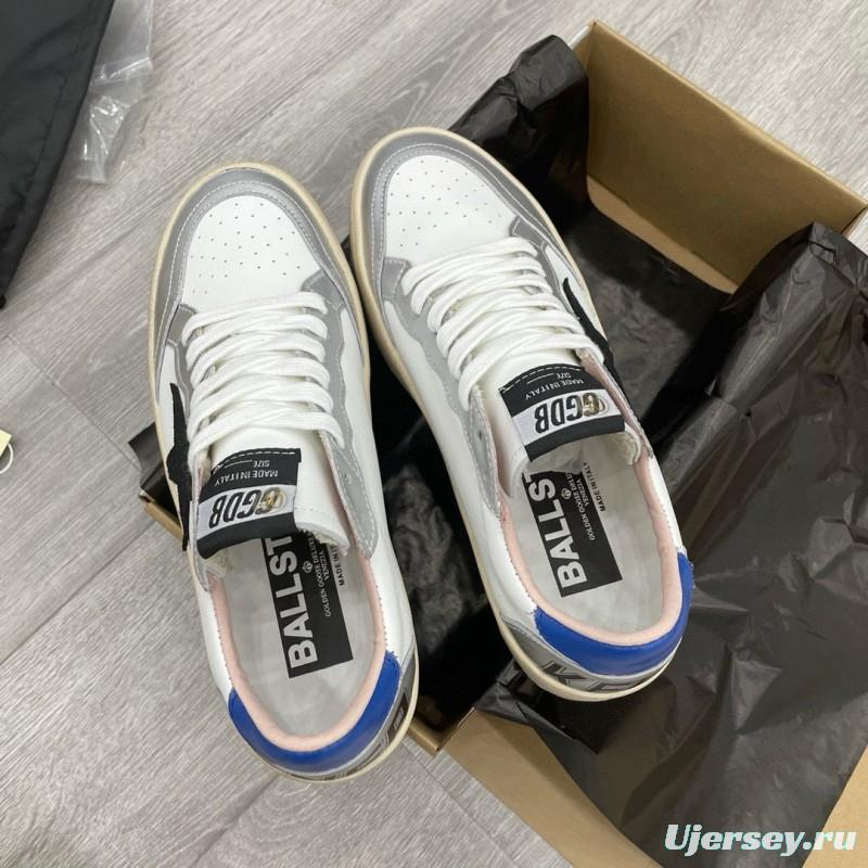 2024 Unisex GGDB White Grey Blue Leather Sneakers MJ00260