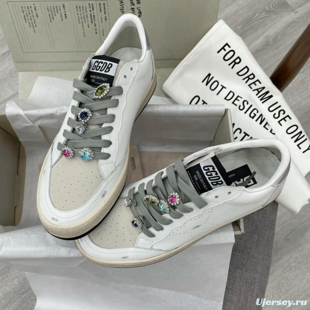 2024 Unisex GGDB white grey leather sneakers MJ00260