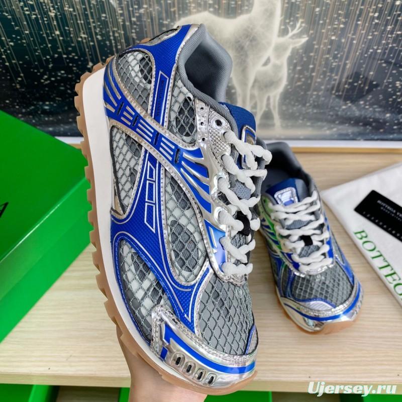 2025 Unisex BV Blue Grey Mesh Leather Running Shoes LY00310