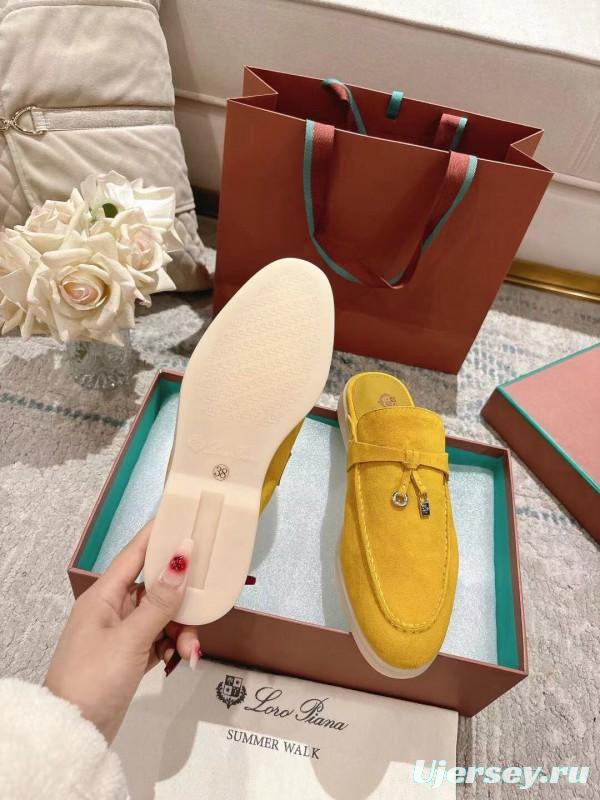 2025 LP Yellow Suede Slippers LY00360
