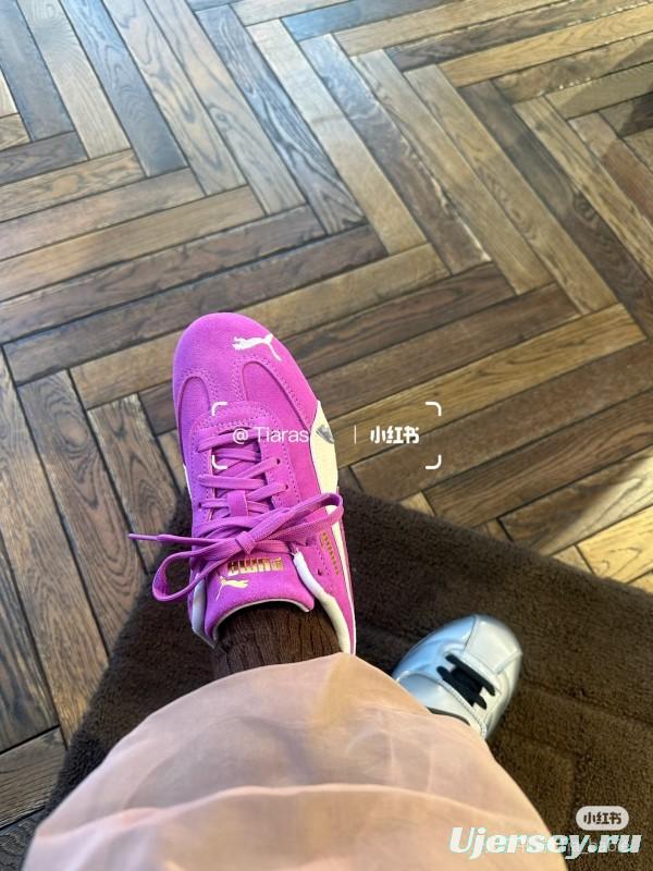 2025 Women Puma Purple White Suede Sneakers