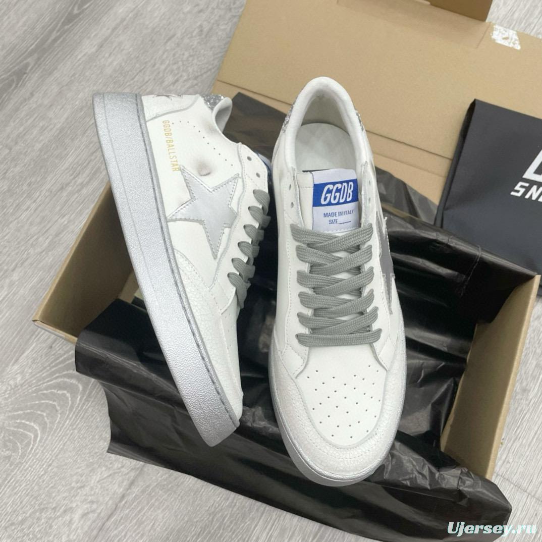 2024 Unisex GGDB White Grey Leather Sneakers MJ00260