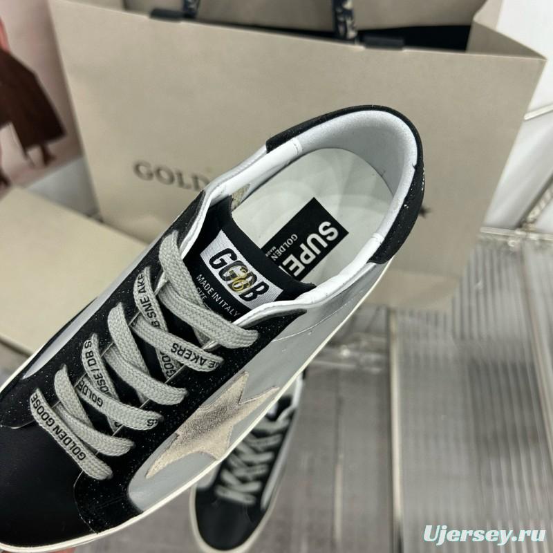 2025 Women GGDB White Black Leather Suede Sneakers