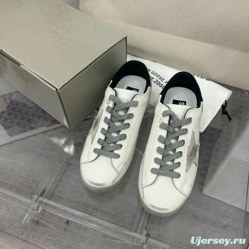 2024 Unisex GGDB White Black Leather Sneakers