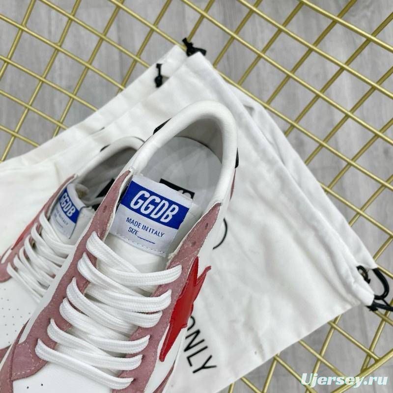 2024 Unisex GGDB White Pink Red Leather Suede Sneakers MJ00260