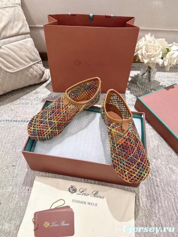 2025 Women Le Parmentier Multicolor Knit Ballet Flat LY00250