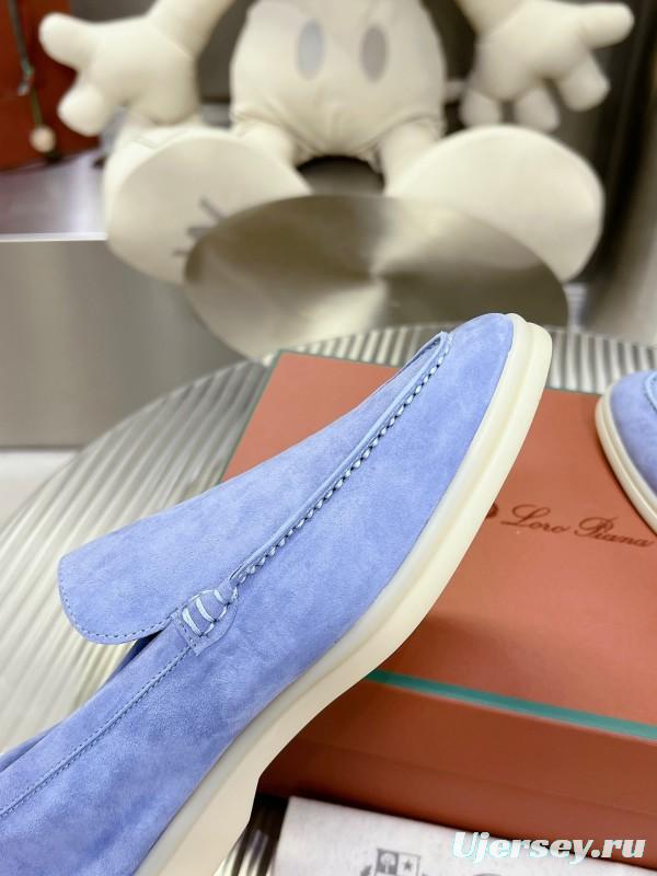 2025 Men LP Blue Suede Loafers LY00260
