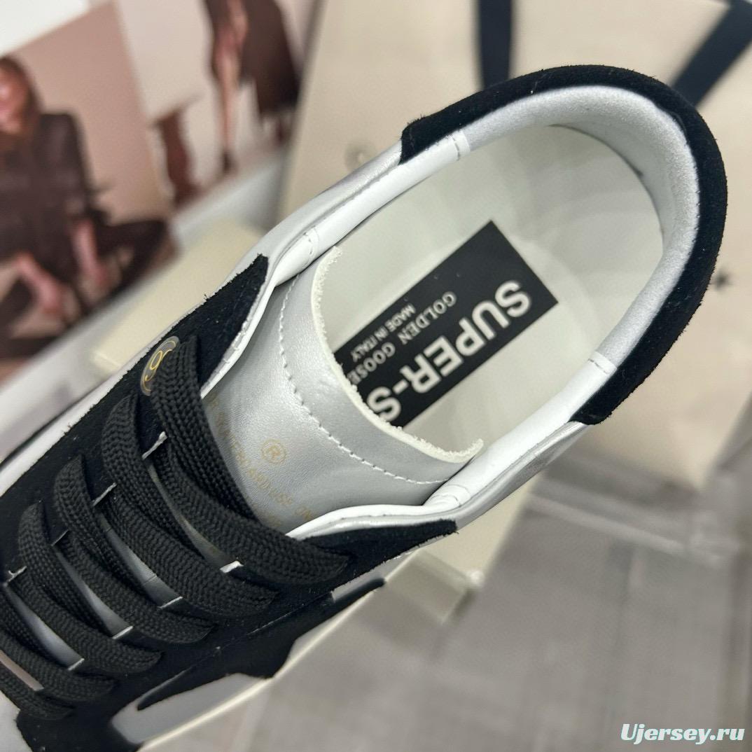 2025 Unisex GGDB White Black Leather Sneakers