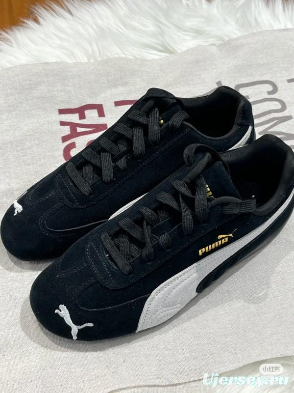 2025 Men Puma Black White Suede Sneakers KFY00260