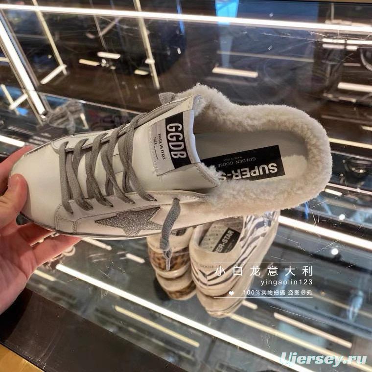 2024 Slippers GGDB White Shearling Slippers MJ00280