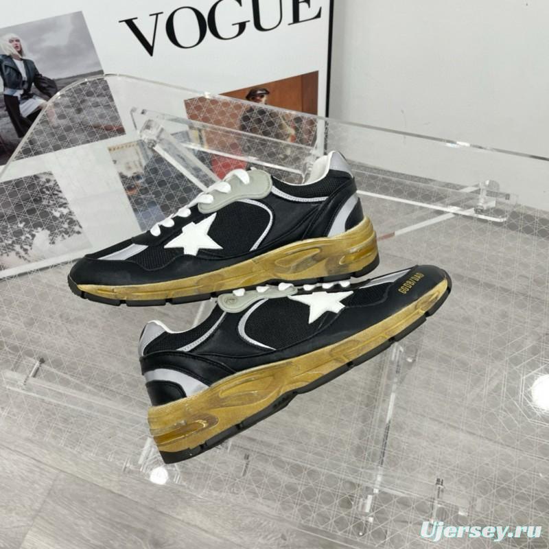 2024 Unisex GGDB Black White Grey Mesh Leather Sneakers