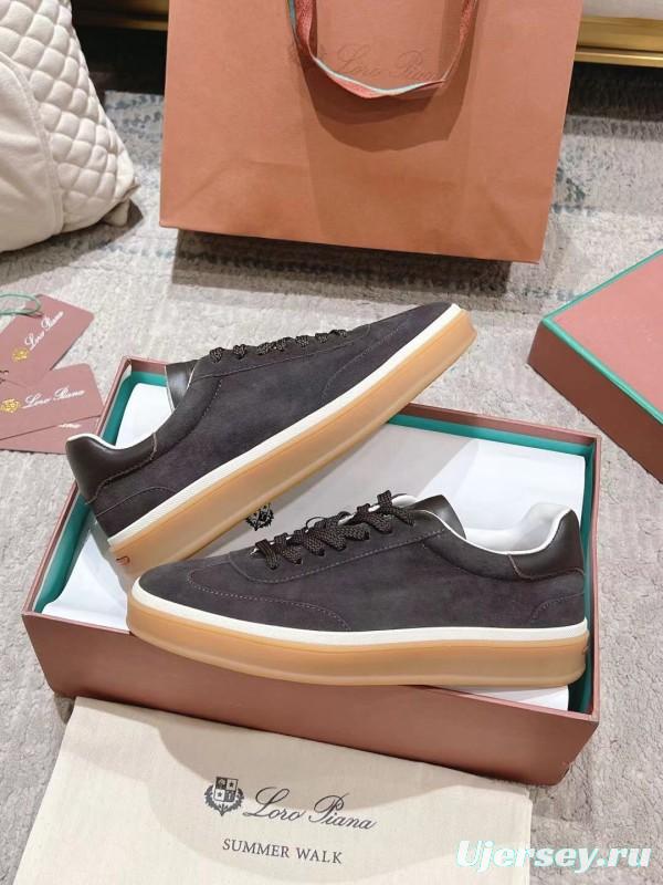 2025 Unisex Le Parmentier Black Suede Leather Sneakers Top Version LY00320(F)/LY00330(M)