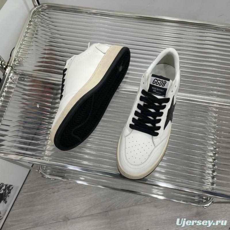 2024 Unisex GGDB White Black Leather Sneakers MJ00260