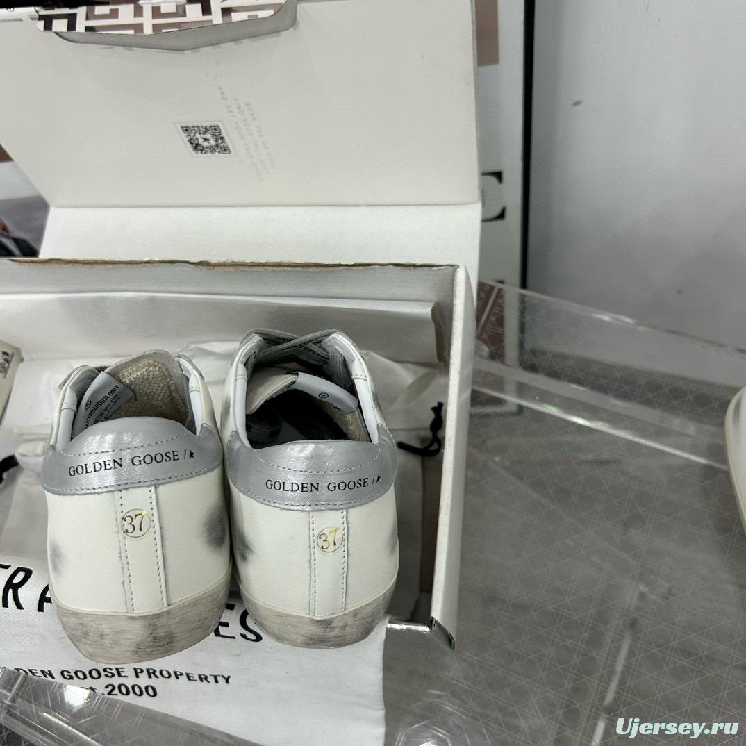 2025 Women GGDB White Black Leather Suede Sneakers