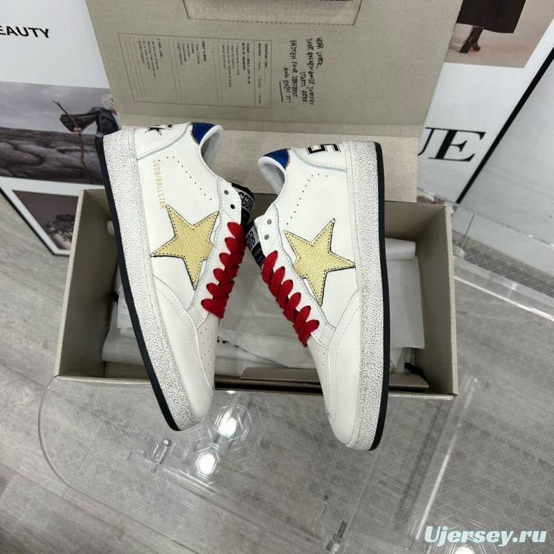 2024 Unisex GGDB White Gold Leather Sneakers MJ00260