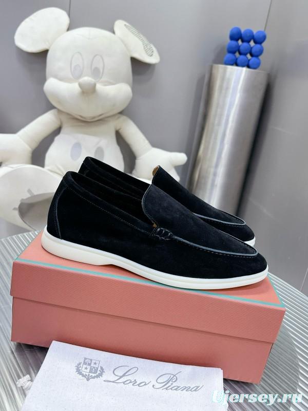 2024 Unisex LP Black Suede Loafers MJ00270