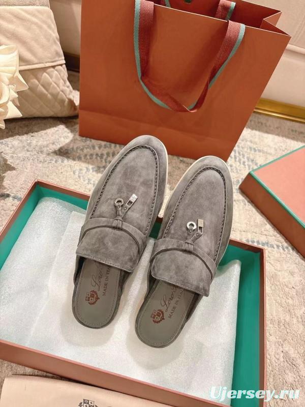 2025 Slippers LP Grey Suede Slippers