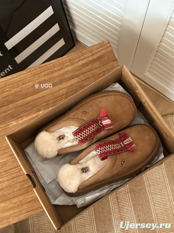 2024 UGG Brown Suede Slippers MJ00230