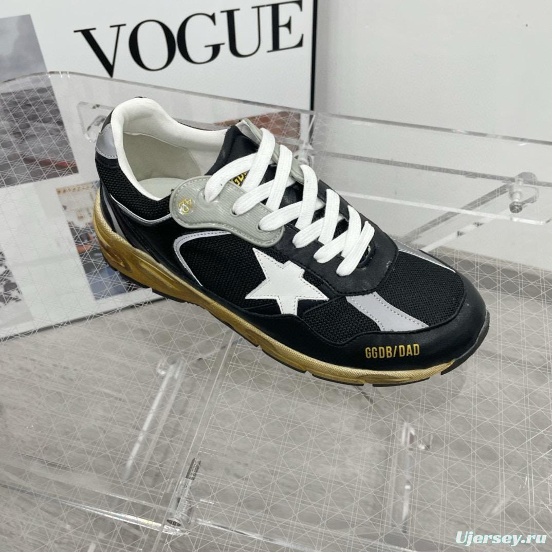 2024 Men GGDB Black White Suede Mesh Sneakers