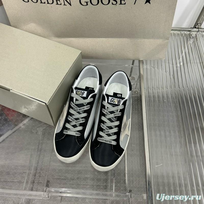2025 Women GGDB White Black Leather Suede Sneakers