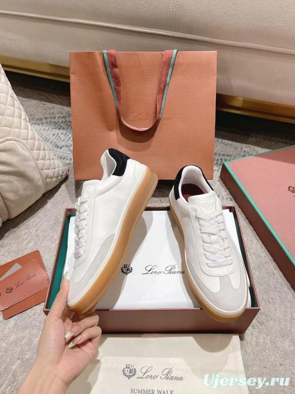 2025 Unisex Le Parmentier White Black Leather Sneaker LY00320(F)/LY00330(M)