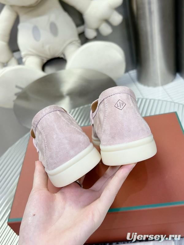 2024 Unisex LP Pink Suede Loafers MJ00270
