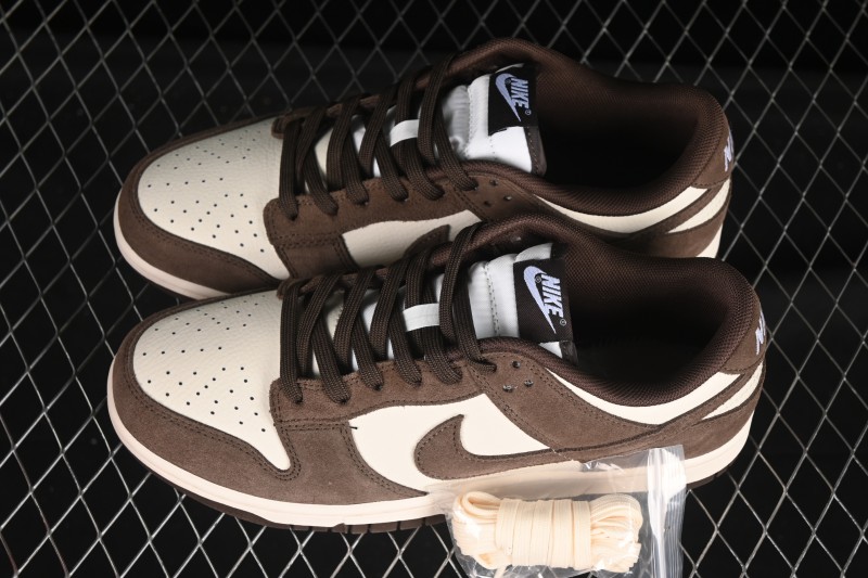 Nike SB Dunk Low White Mocha Low-Top Casual Skate Shoes - FQ8249-104