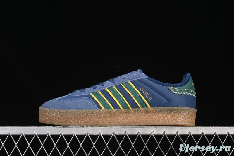 Adidas Originals Gazelle S By JR5408 Clot Collaboration Platform Casual Slip-Resistant Wear-Resistant Low-Top Sneakers