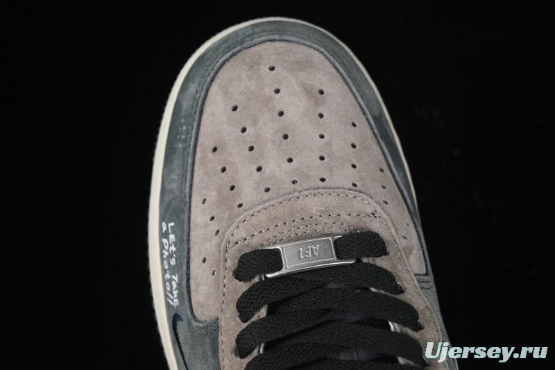 Nike Air Force 1'07 Low Grey Faced Prince Casual Sneakers - YD2452-808