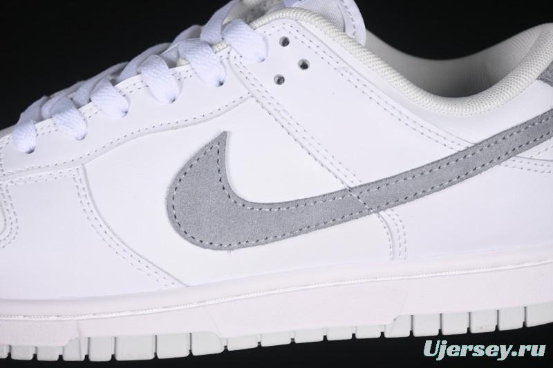 Nike SB Dunk Low White Grey Low-Top Casual Skate Shoes - IH0632-141