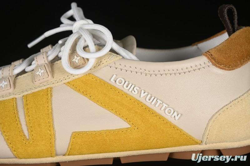 Louis Vuitton Sneakerina Round Toe Lace-Up Ballet Style Flat Training Shoes