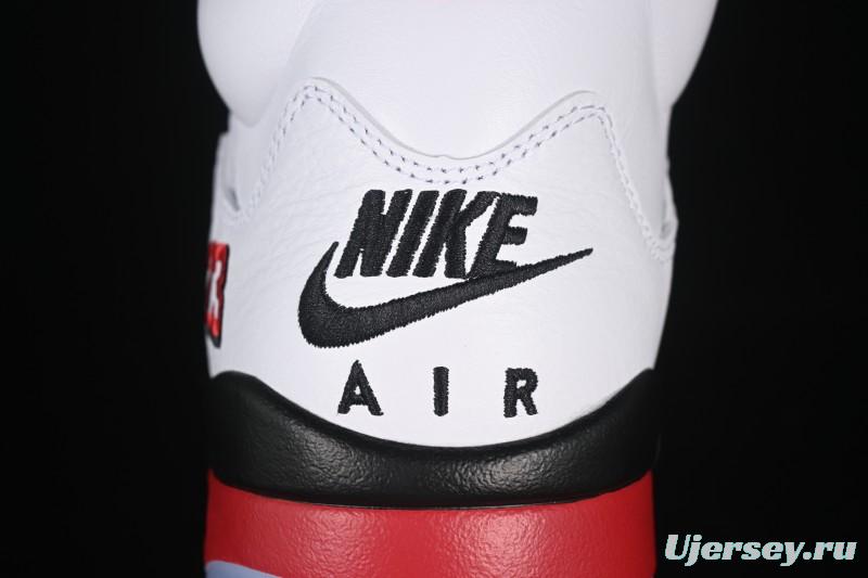 Nike Air Jordan 5 Retro Fire Red Black Tongue Basketball Shoes - HQ7978-101