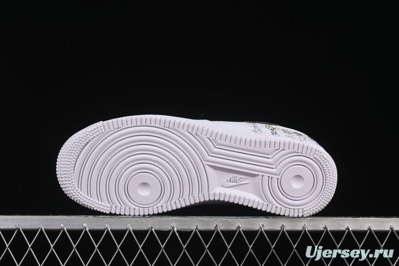 Nike Air Force 1'07 Low East Fence Drunk Chinese Style Gradient Yellow Low-Top Casual Sneakers - ZH0316-082