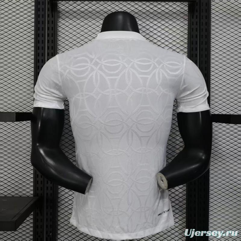Player Version 25/26 Paris Saint-Germain PSG WHITE Pre-Match Jersey
