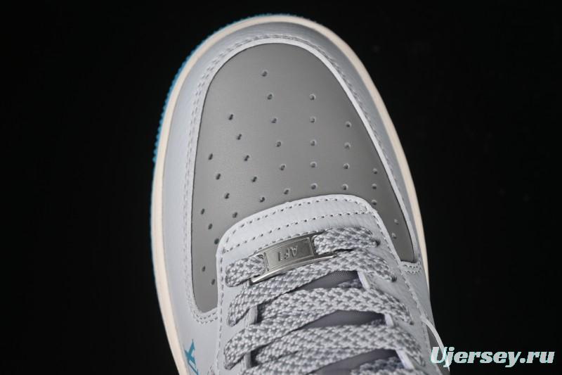Nike Air Force 1 '07 Low LV Collaboration Gray Blue Sole Casual Sneakers - JJ2508-704