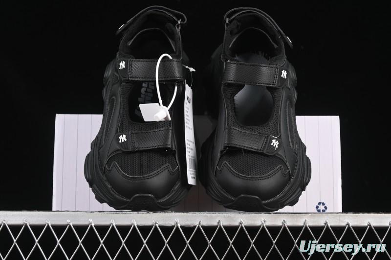Adidas NY MLB Winner Chunky Mask New York Yankees Height Increase Platform Sandals - 3ASDW015350BKS