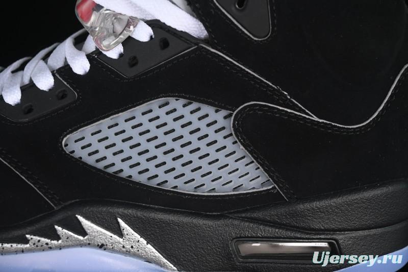 Nike Air Jordan 5 Black Metallic Reimagined Basketball Shoes HF3975-001