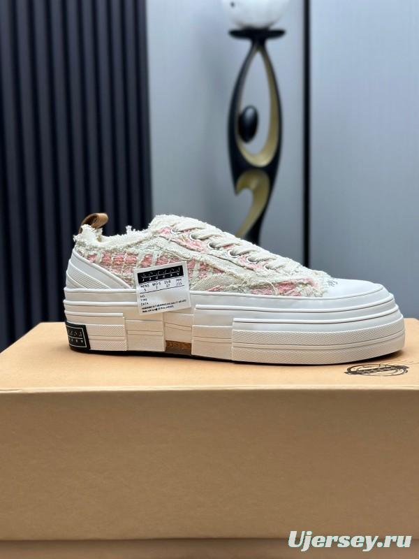 2025 Unisex XVESSEL White Canvas Plimsolls Distressed Design AS00260