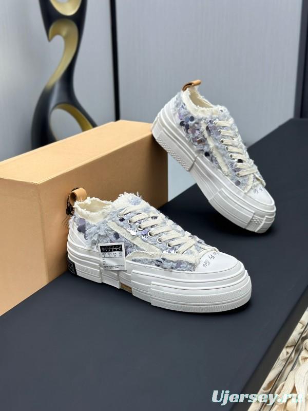 2025 Unisex XVESSEL White Canvas Plimsolls Vulcanization AS00260