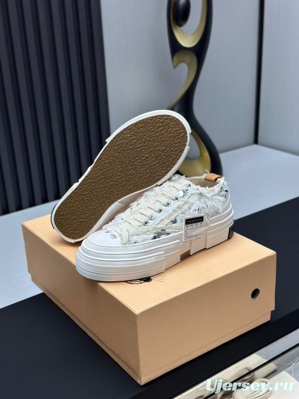 2025 Unisex XVESSEL White Canvas Plimsolls Vulcanized AS00260