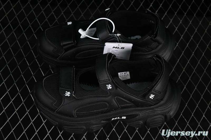 Adidas NY MLB Winner Chunky Mask New York Yankees Height Increase Platform Sandals - 3ASDW015350BKS