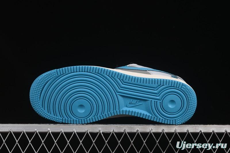 Nike Air Force 1 '07 Low LV Collaboration Gray Blue Sole Casual Sneakers - JJ2508-704