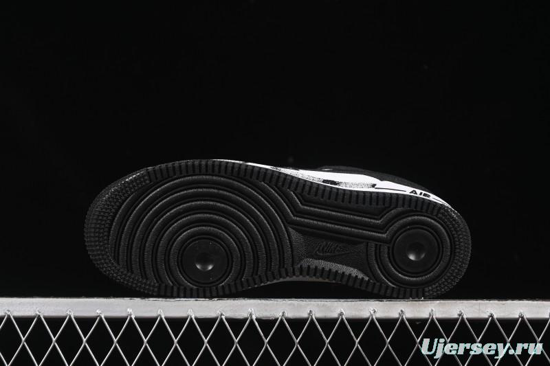 Nike Air Force 1'07 Low Custom Denim Swoosh Casual Sneakers - ZH0316-091