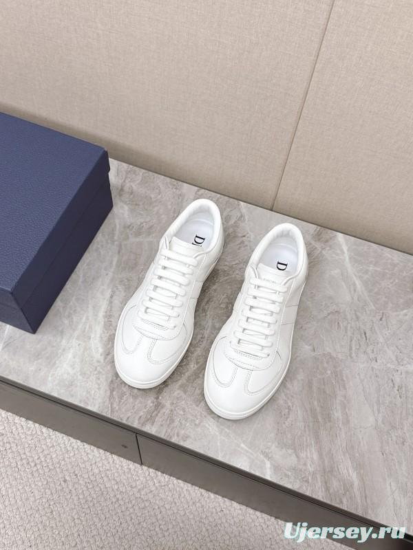 2025 Unisex Dior Black White Grey Leather Suede Sneakers Matchpoint KFY00300