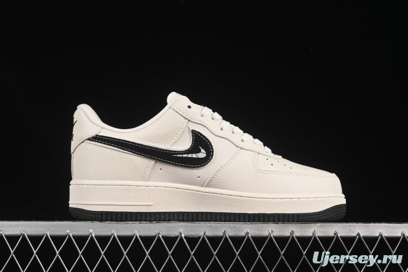 Nike Air Force 1 '07 Low Stussy Collaboration White Gray Casual Sneakers - KK1988-093
