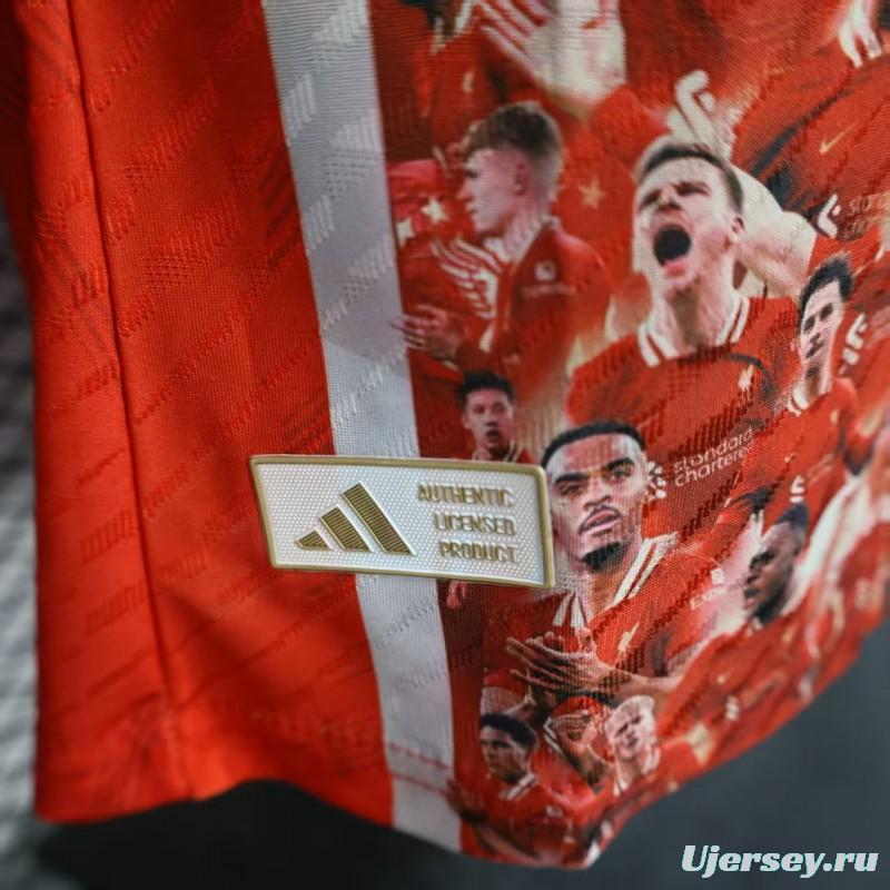 Player Version 25/26 Liverpool 20times Champions Jersey