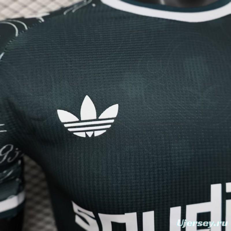 Player Version 25/26 Al-Ahli Saudi Dark Green with Traditional Arabic Pattern Jersey