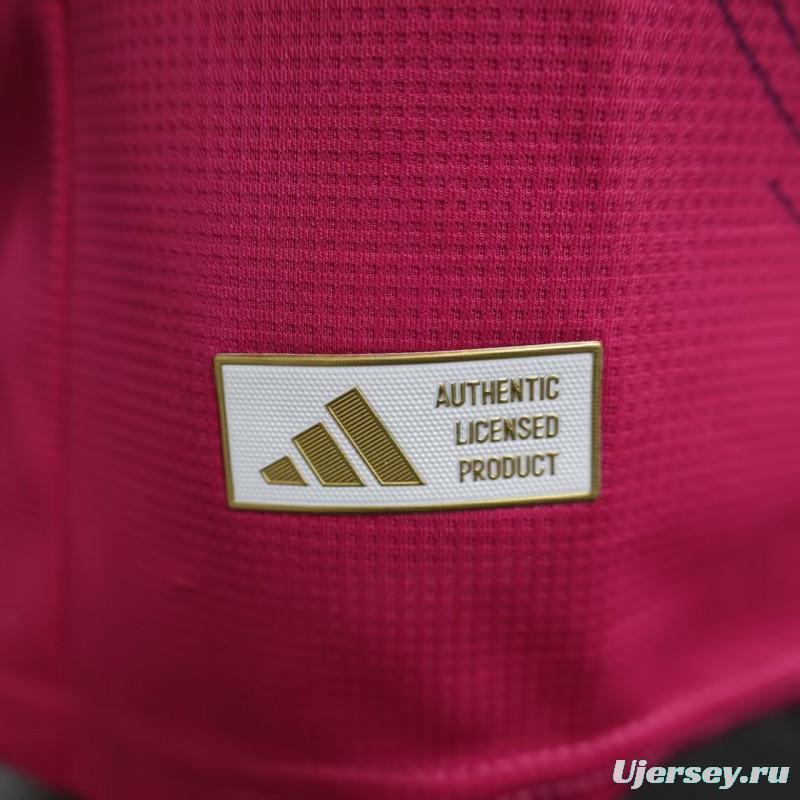 Player Version 25/26 Real Madrid Purple Pink with Geometric Wave Pattern Jersey